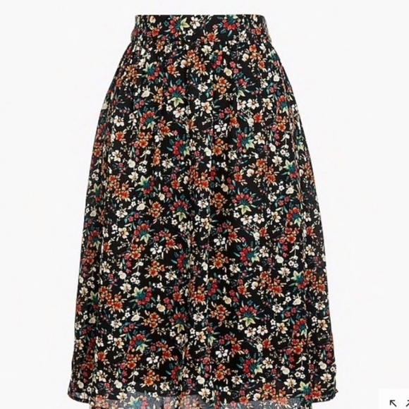 J. Crew Mercantile Printed Floral Skirt - Picture 1 of 10